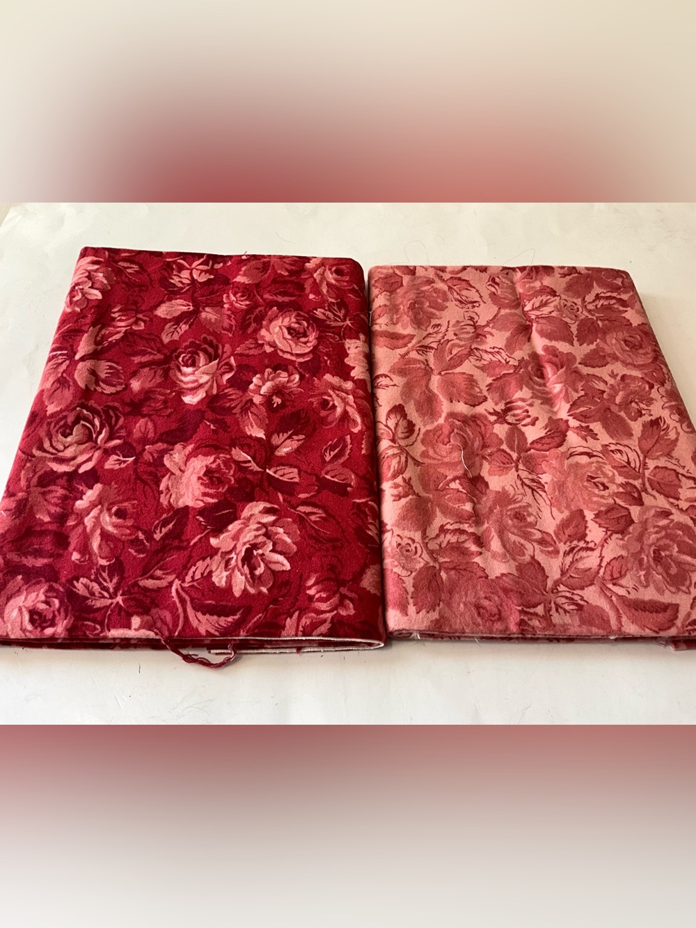 Quilting Sewing Maywood Studio Return to Romance Floral Fabric Red Pink 2 yds